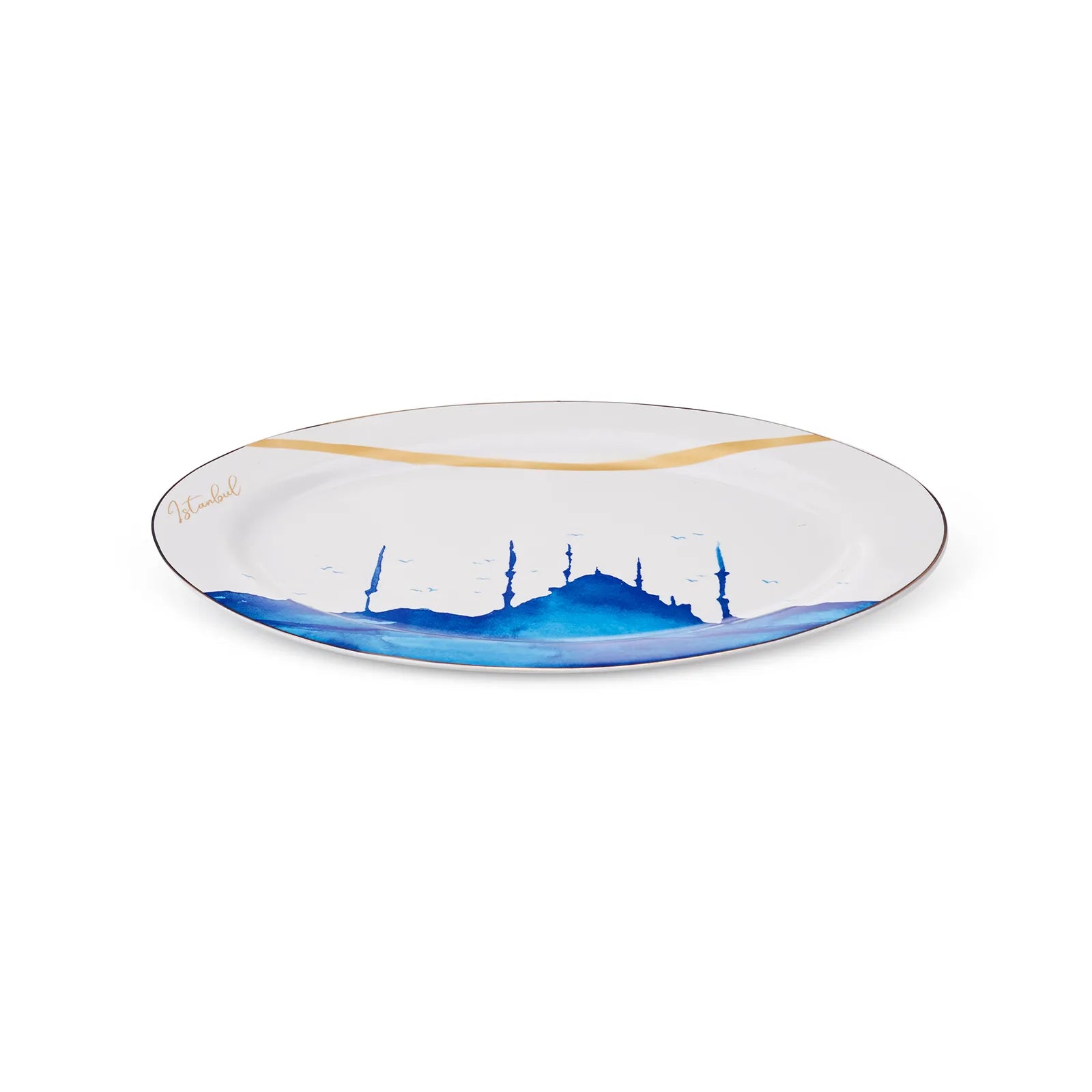 Karaca Istanbul Series Boat Plate 30 Cm 153.03.06.5011 -  Plates | صحن مركب كاراجا اسطنبول سلسلة 30 سم - ebarza Furniture UAE | Shop Modern Furniture in Abu Dhabi & Dubai - مفروشات ايبازرا في الامارات | تسوق اثاث عصري وديكورات مميزة في دبي وابوظبي