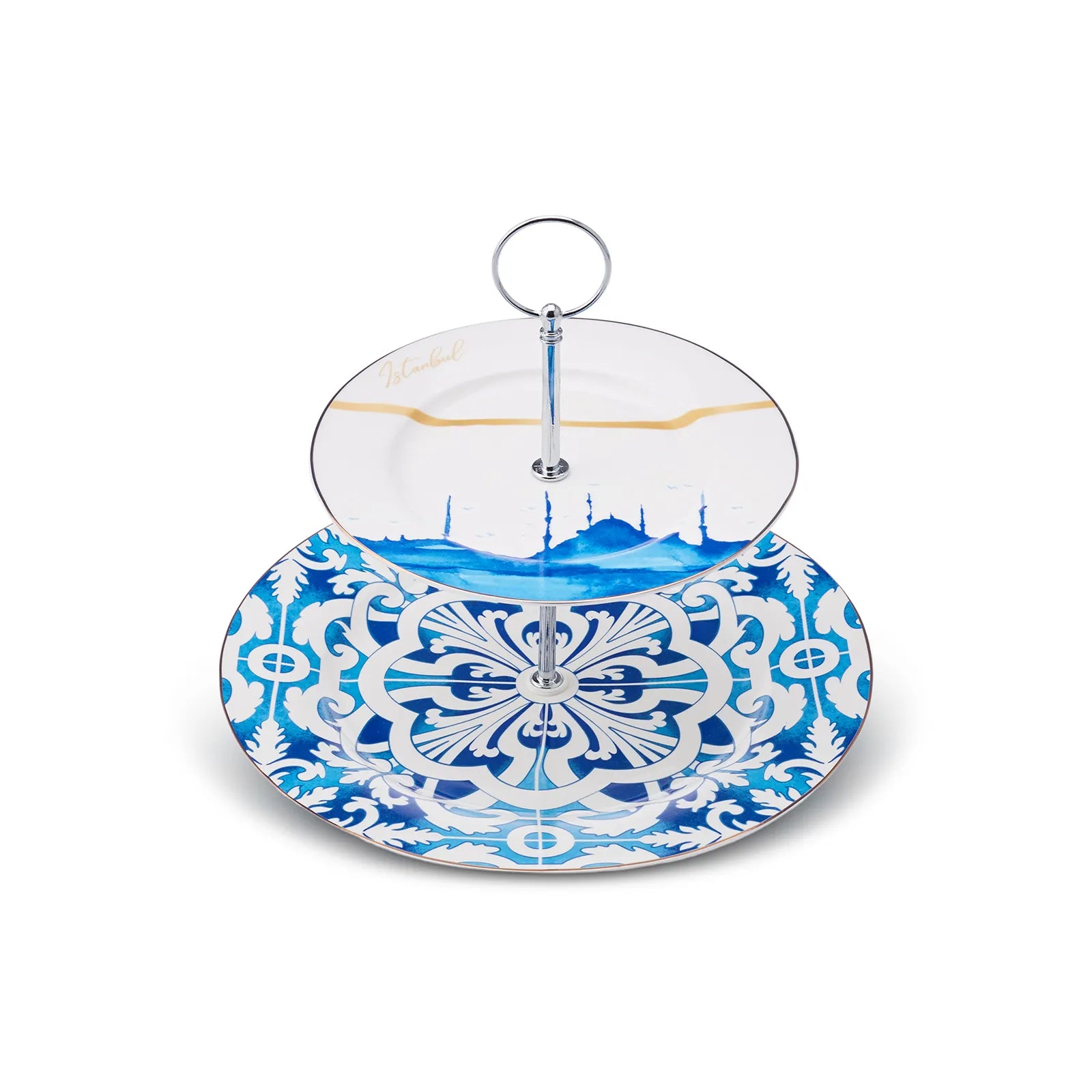 Karaca Istanbul Series Layered Cookie Holder 153.03.06.5013 -  Cookie Holders | صينيه تقديم الكوكيز من كاراجا اسطنبول - ebarza Furniture UAE | Shop Modern Furniture in Abu Dhabi & Dubai - مفروشات ايبازرا في الامارات | تسوق اثاث عصري وديكورات مميزة في دبي وابوظبي