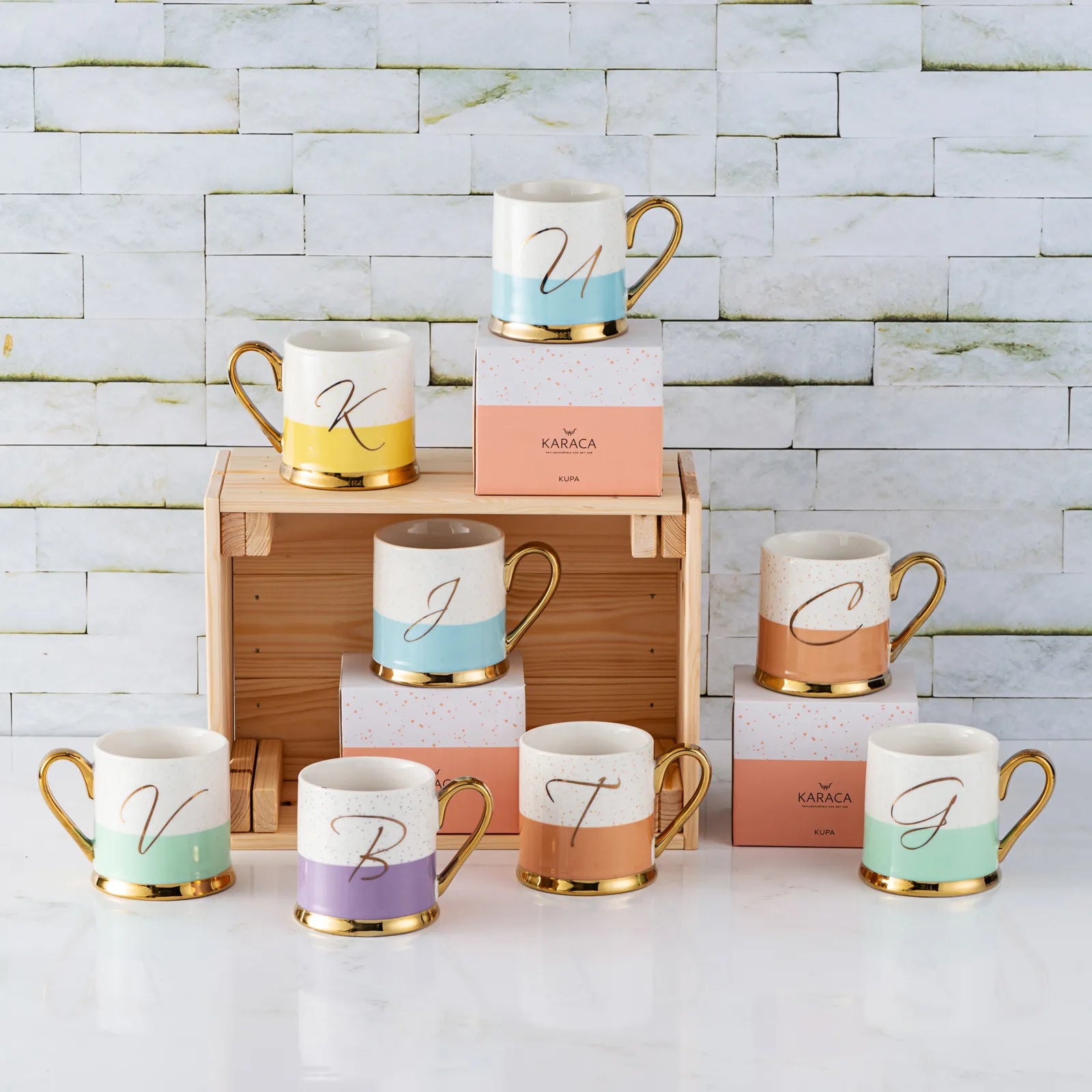 Karaca Letter T Mug  153.03.06.1626 -  Mugs | كوب حرف T من كاراجا - ebarza Furniture UAE | Shop Modern Furniture in Abu Dhabi & Dubai - مفروشات ايبازرا في الامارات | تسوق اثاث عصري وديكورات مميزة في دبي وابوظبي