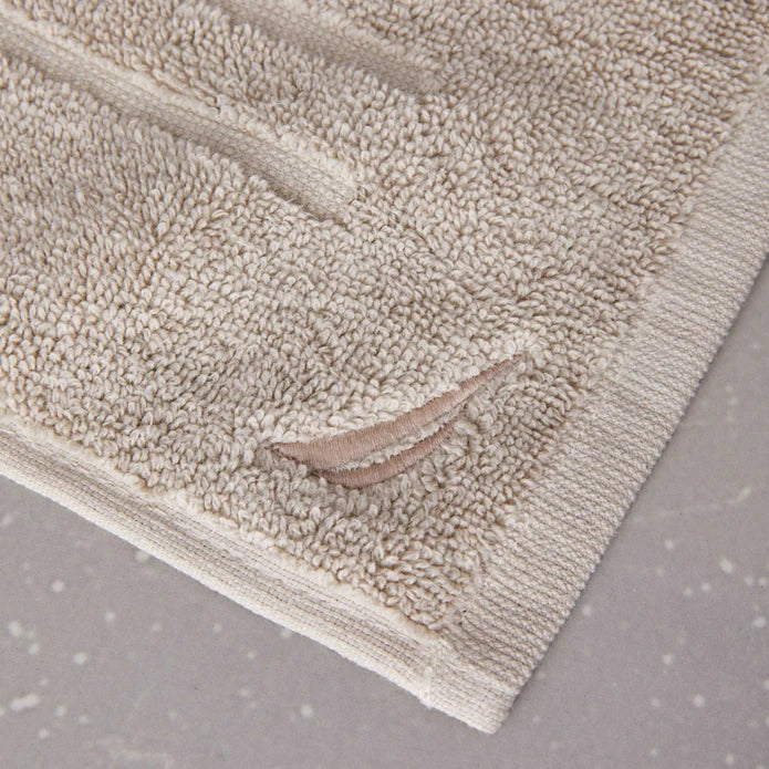 Karaca Nautica Home Bow Beige Foot Towel 180.01.01.0672 -  Bath Mats | منشفة قدم كاراجا نوتيكا هوم بيج - ebarza Furniture UAE | Shop Modern Furniture in Abu Dhabi & Dubai - مفروشات ايبازرا في الامارات | تسوق اثاث عصري وديكورات مميزة في دبي وابوظبي