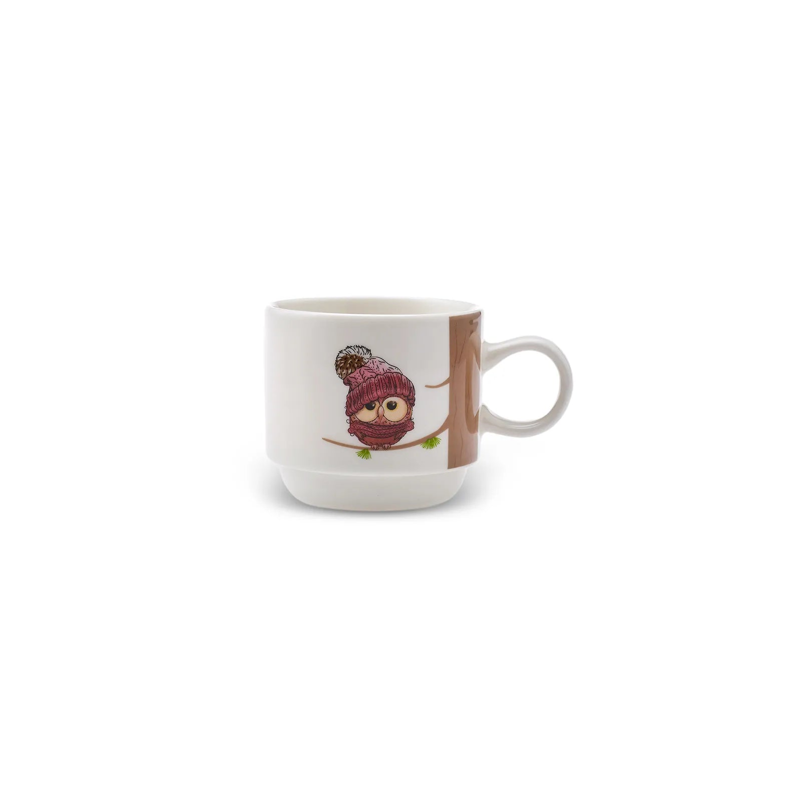 Karaca Owl 4 Pcs Mug With Stand 160 Ml 153.03.06.5922 -  Mugs | كاراجا كوب 4 قطع بمسند 160 مل - ebarza Furniture UAE | Shop Modern Furniture in Abu Dhabi & Dubai - مفروشات ايبازرا في الامارات | تسوق اثاث عصري وديكورات مميزة في دبي وابوظبي