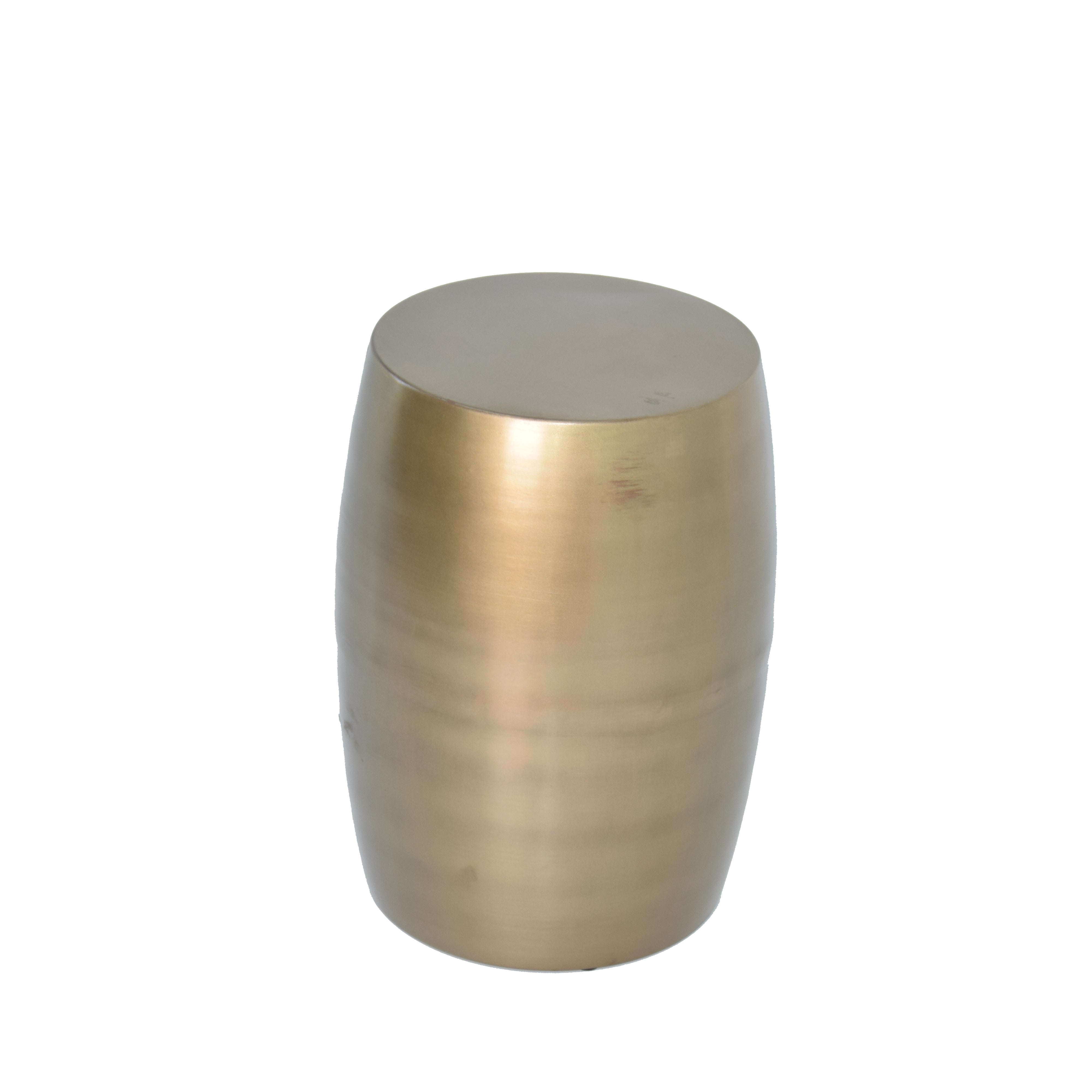 Barrel Shaped Metal Stool 16615 -  Poufs - ebarza Furniture UAE | Shop Modern Furniture in Abu Dhabi & Dubai - مفروشات ايبازرا في الامارات | تسوق اثاث عصري وديكورات مميزة في دبي وابوظبي