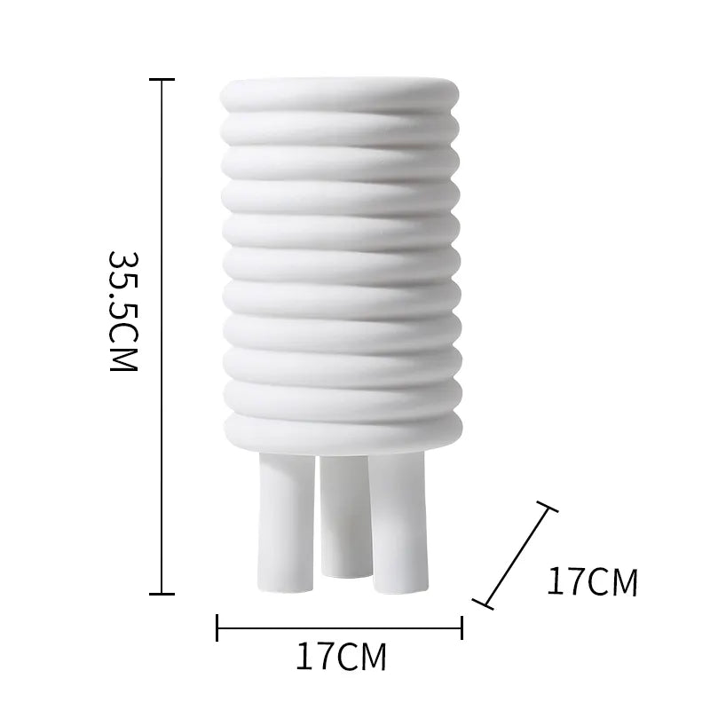 Circle Vase Grey Fc-Sz2174C -  Vases - ebarza Furniture UAE | Shop Modern Furniture in Abu Dhabi & Dubai - مفروشات ايبازرا في الامارات | تسوق اثاث عصري وديكورات مميزة في دبي وابوظبي