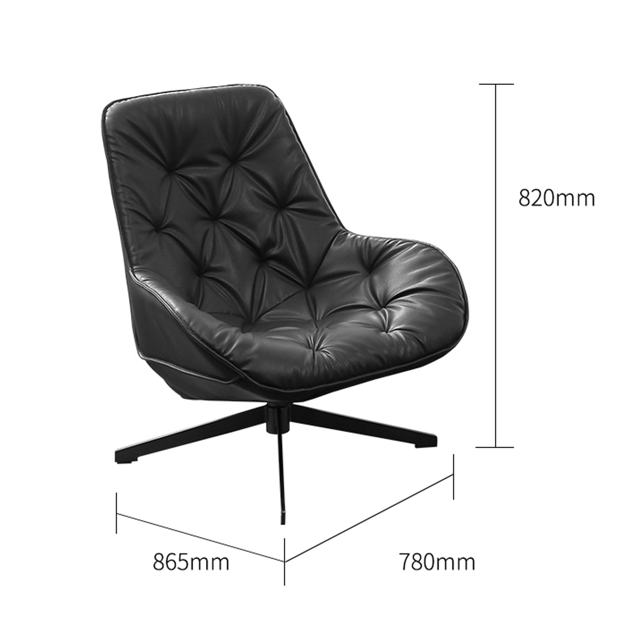 Latina Lounge Chair LC030 -  Lounge Chairs - ebarza Furniture UAE | Shop Modern Furniture in Abu Dhabi & Dubai - مفروشات ايبازرا في الامارات | تسوق اثاث عصري وديكورات مميزة في دبي وابوظبي