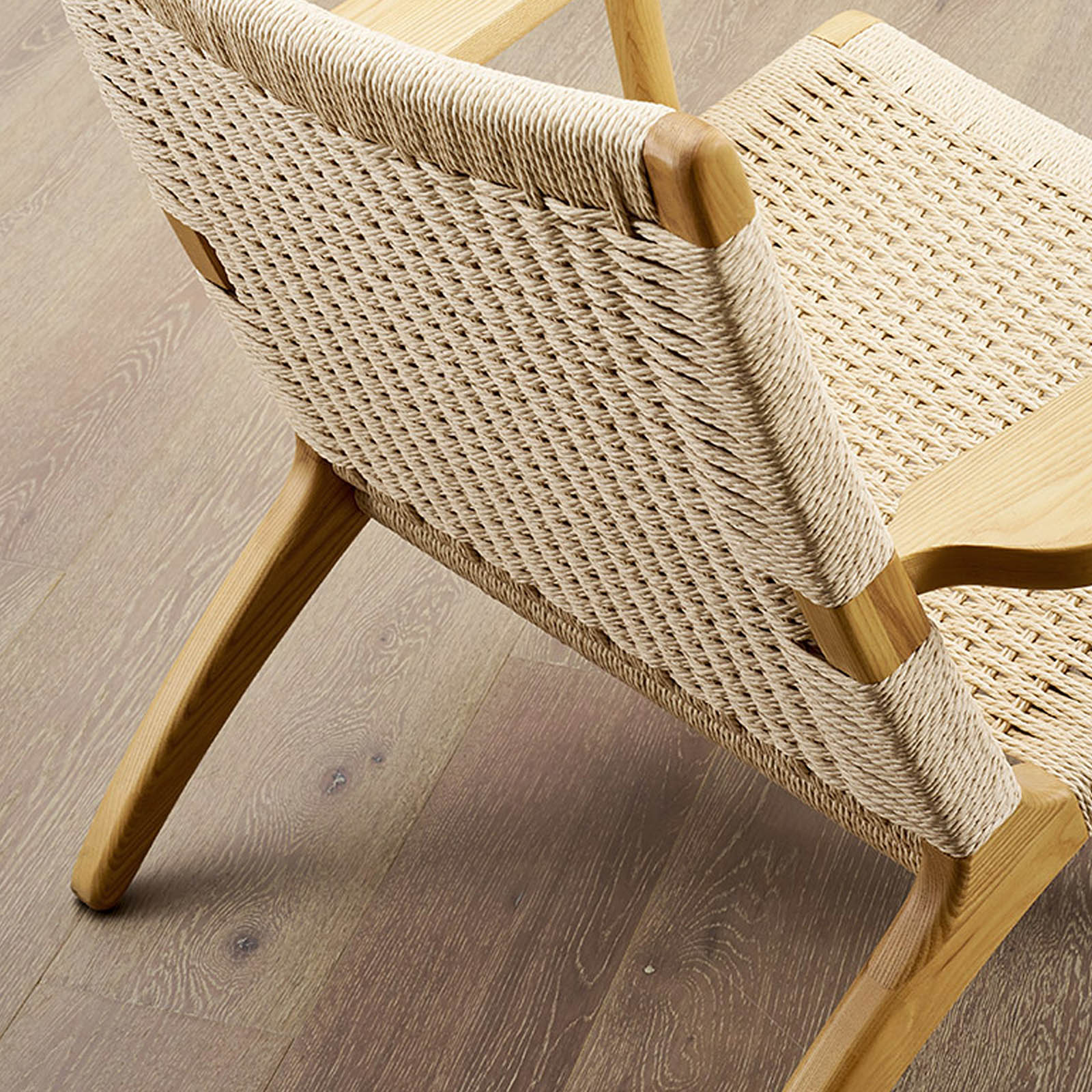 Solid Wood And Cord Lounge Chair Ws-086-N -  Lounge Chairs - ebarza Furniture UAE | Shop Modern Furniture in Abu Dhabi & Dubai - مفروشات ايبازرا في الامارات | تسوق اثاث عصري وديكورات مميزة في دبي وابوظبي