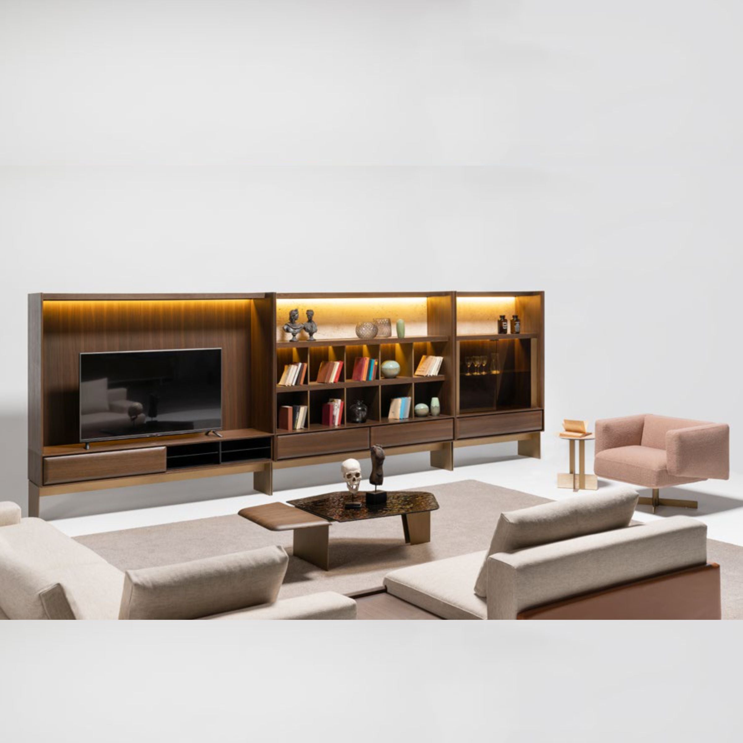 Era Wall Unit Bookshelf Block Era-Wall200 -  TV Units - ebarza Furniture UAE | Shop Modern Furniture in Abu Dhabi & Dubai - مفروشات ايبازرا في الامارات | تسوق اثاث عصري وديكورات مميزة في دبي وابوظبي
