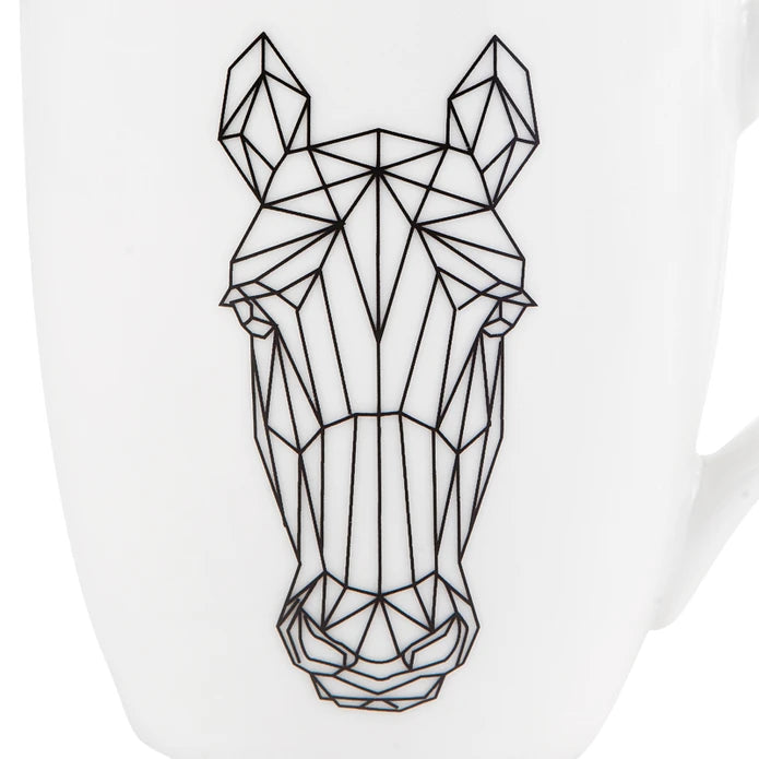 Karaca Draft Horse 2 Mug 153.03.06.1757 -  Mugs | طقم رسم حصان كوبين من كاراجا - ebarza Furniture UAE | Shop Modern Furniture in Abu Dhabi & Dubai - مفروشات ايبازرا في الامارات | تسوق اثاث عصري وديكورات مميزة في دبي وابوظبي