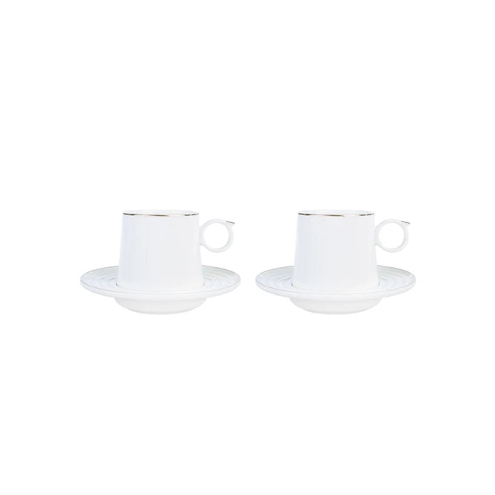 Karaca Tiryaki Set Of 2 Double Coffee Cups 153.03.07.9568 -  Coffee Sets - ebarza Furniture UAE | Shop Modern Furniture in Abu Dhabi & Dubai - مفروشات ايبازرا في الامارات | تسوق اثاث عصري وديكورات مميزة في دبي وابوظبي