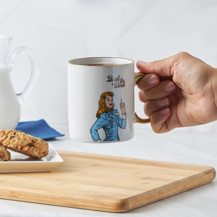 Karaca Back To Work Mug 153.03.06.5691 -  Mugs - ebarza Furniture UAE | Shop Modern Furniture in Abu Dhabi & Dubai - مفروشات ايبازرا في الامارات | تسوق اثاث عصري وديكورات مميزة في دبي وابوظبي