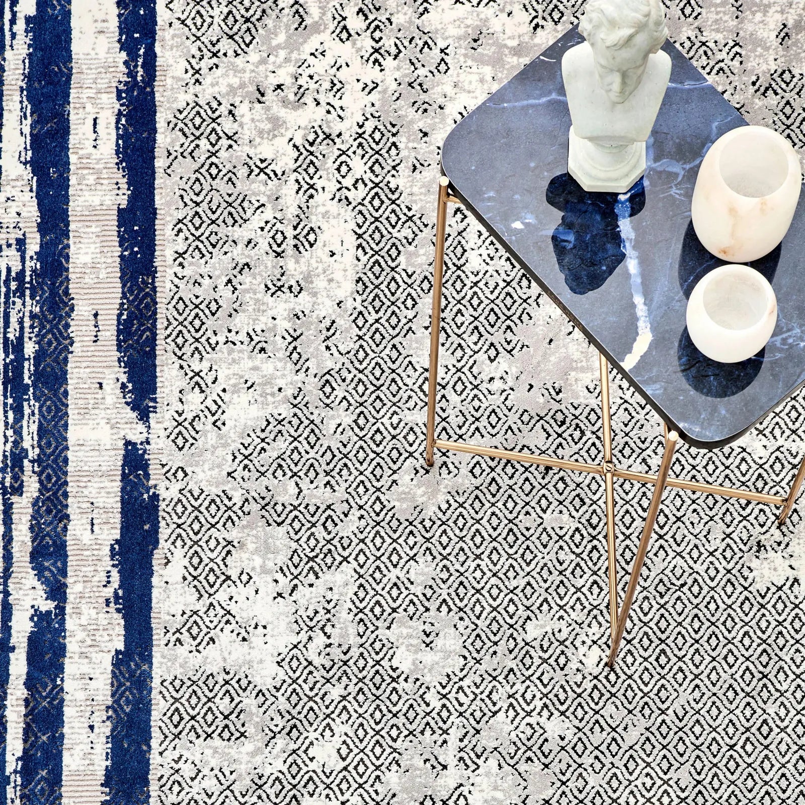 Karaca Cashmere Rug Viscose Premium Bodrum(Viskon Bodrum) 80X300 Cm Carpet 200.19.01.0781 -  Rugs - ebarza Furniture UAE | Shop Modern Furniture in Abu Dhabi & Dubai - مفروشات ايبازرا في الامارات | تسوق اثاث عصري وديكورات مميزة في دبي وابوظبي