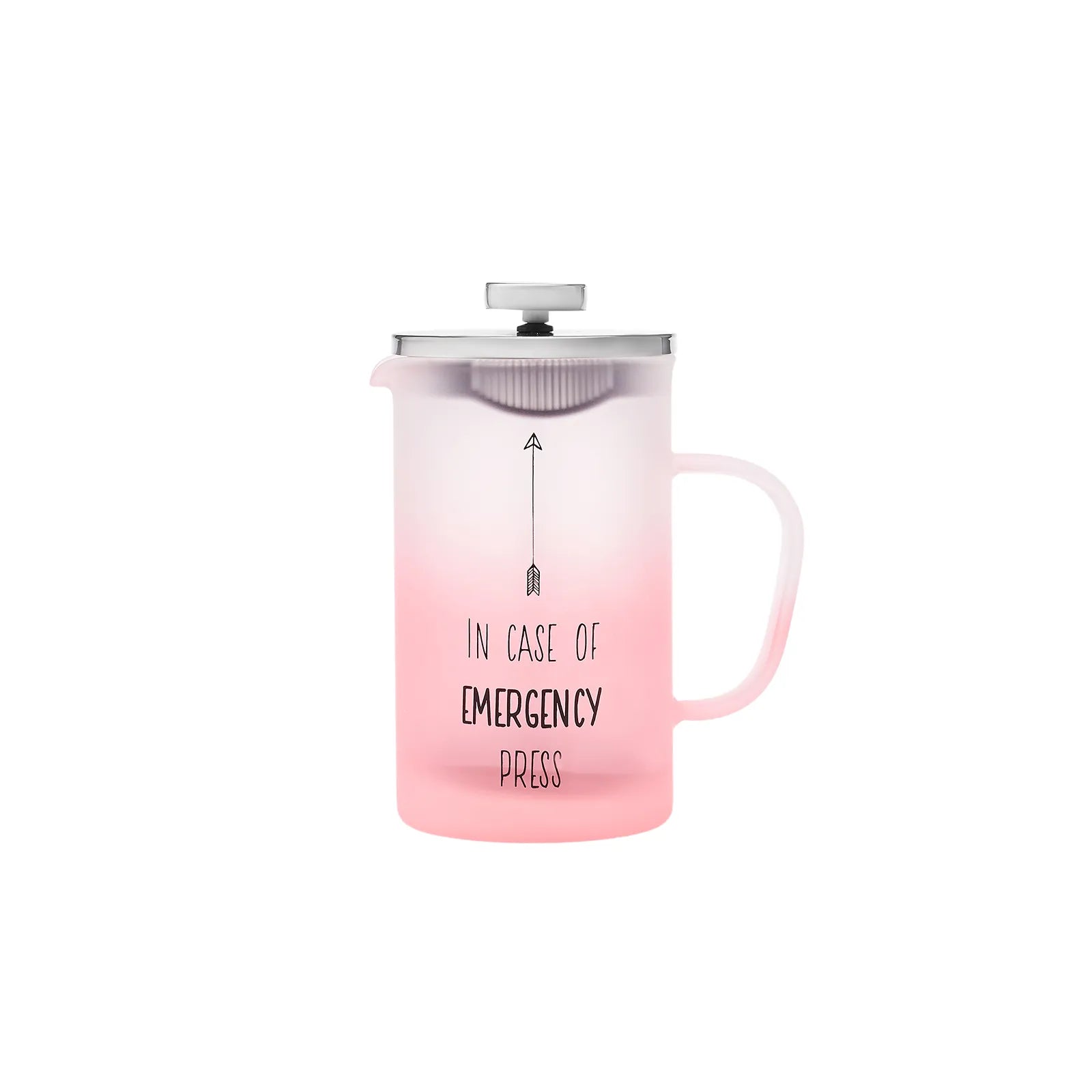 Karaca Emergency Frenchpress Pink 600 Ml 153.03.08.1773 -  Kitchen Appliances - ebarza Furniture UAE | Shop Modern Furniture in Abu Dhabi & Dubai - مفروشات ايبازرا في الامارات | تسوق اثاث عصري وديكورات مميزة في دبي وابوظبي