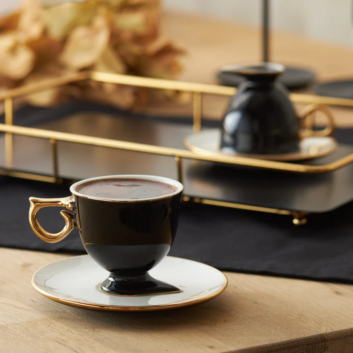 Karaca Faladdin Coffee Cup For 2 People 100 Ml 153.03.06.7885 -  Coffee Sets - ebarza Furniture UAE | Shop Modern Furniture in Abu Dhabi & Dubai - مفروشات ايبازرا في الامارات | تسوق اثاث عصري وديكورات مميزة في دبي وابوظبي