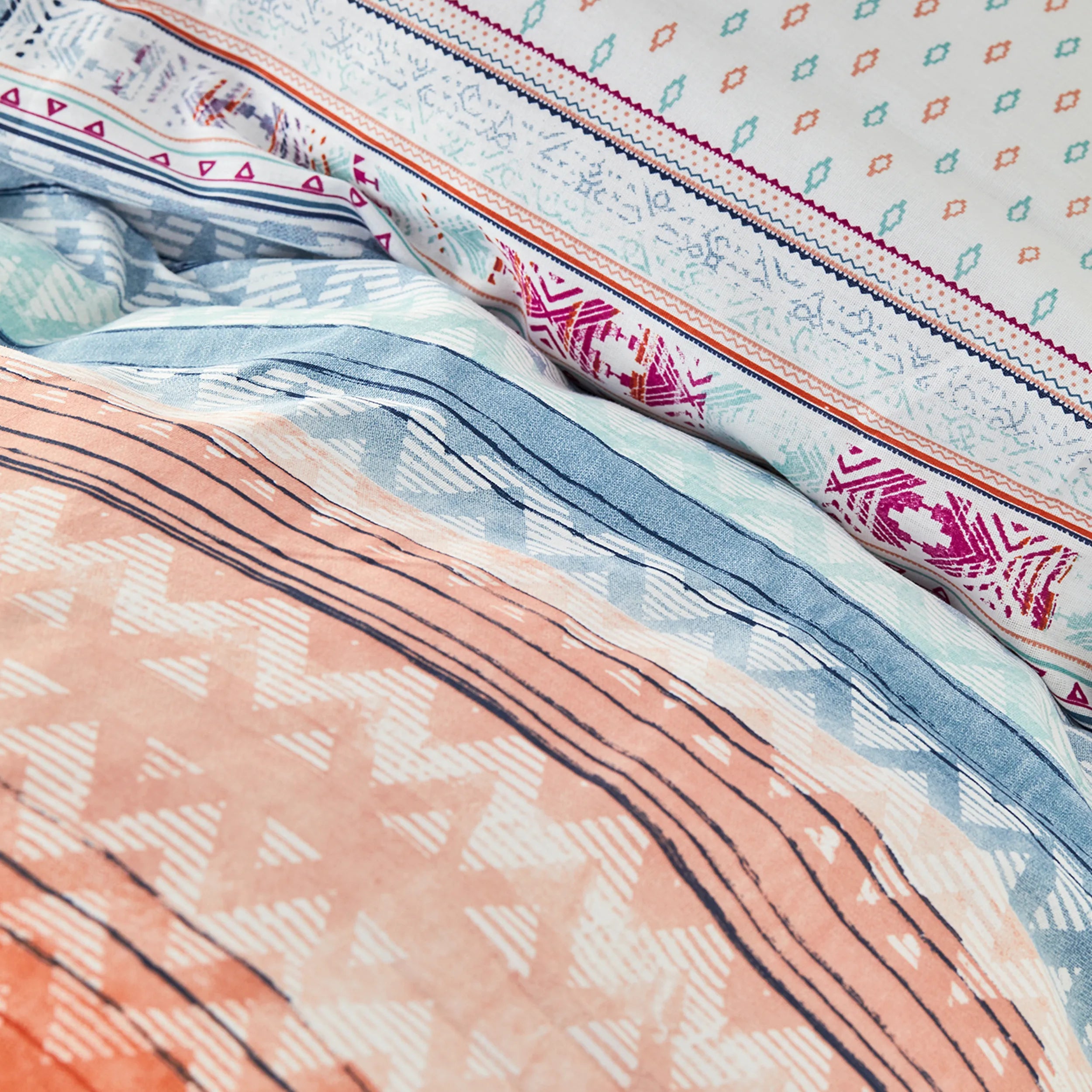 Karaca Home Moody Blue 100% Cotton Young Single Duvet Cover Set 200.18.01.0299 -  Bedding - ebarza Furniture UAE | Shop Modern Furniture in Abu Dhabi & Dubai - مفروشات ايبازرا في الامارات | تسوق اثاث عصري وديكورات مميزة في دبي وابوظبي