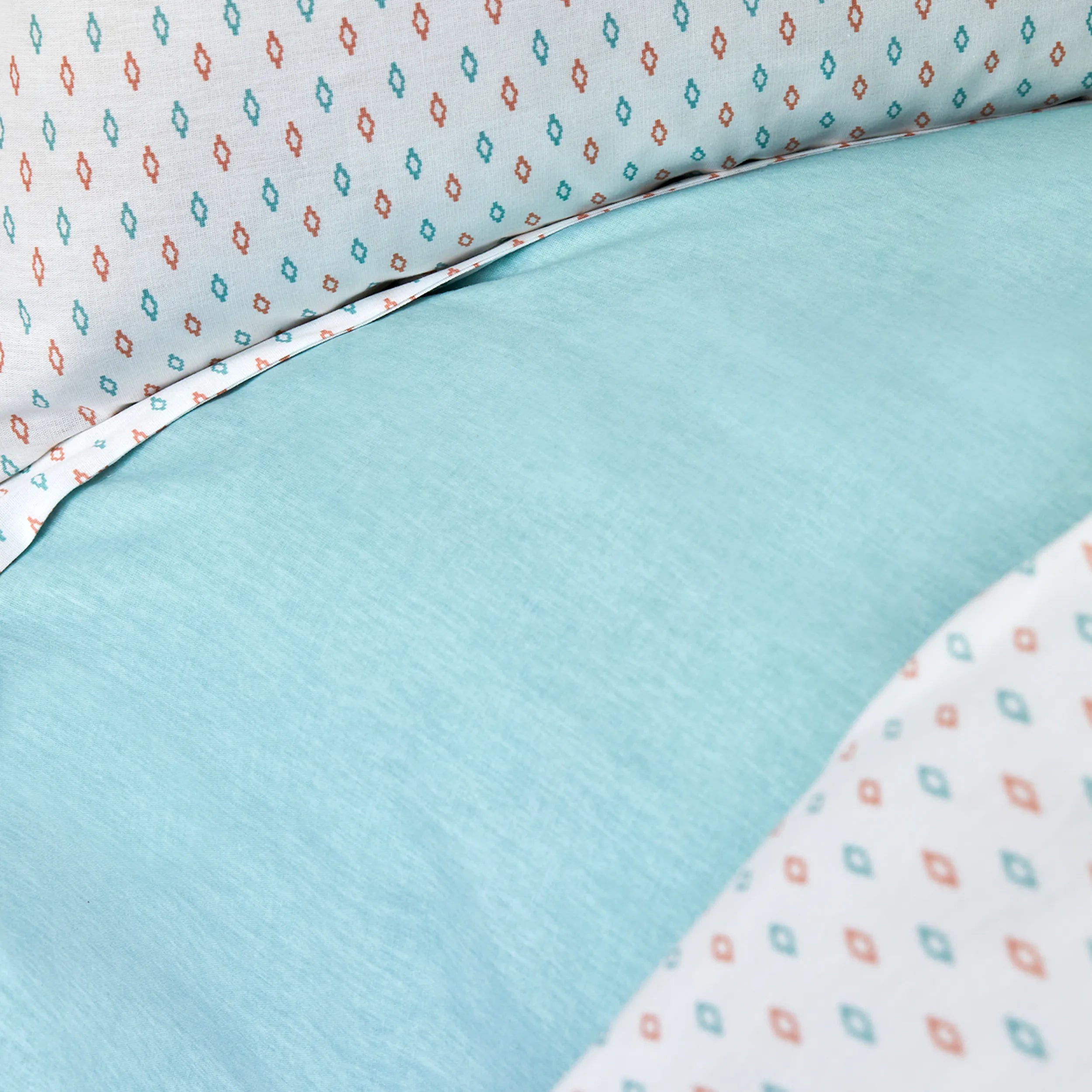 Karaca Home Moody Blue 100% Cotton Young Single Duvet Cover Set 200.18.01.0299 -  Bedding - ebarza Furniture UAE | Shop Modern Furniture in Abu Dhabi & Dubai - مفروشات ايبازرا في الامارات | تسوق اثاث عصري وديكورات مميزة في دبي وابوظبي