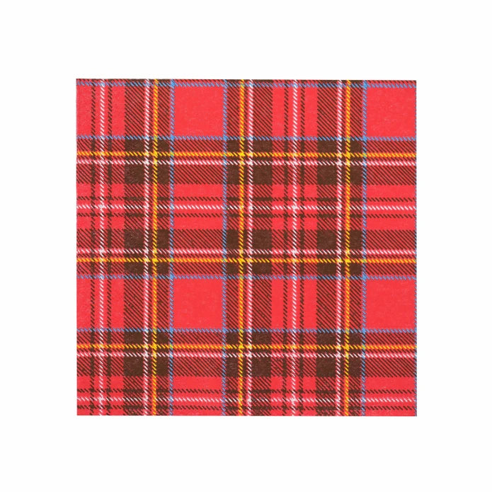 Karaca Home New Year Scottish Red Paper Napkin 300.22.02.1026 -  Napkins - ebarza Furniture UAE | Shop Modern Furniture in Abu Dhabi & Dubai - مفروشات ايبازرا في الامارات | تسوق اثاث عصري وديكورات مميزة في دبي وابوظبي