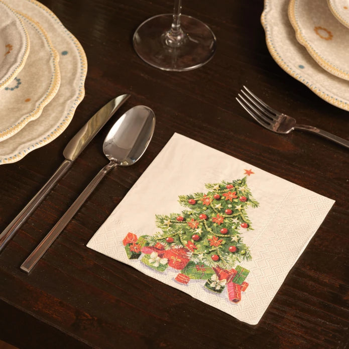 Karaca Home New Year Tree 20 Pcs Paper Napkin 300.22.02.1019 -  Napkins - ebarza Furniture UAE | Shop Modern Furniture in Abu Dhabi & Dubai - مفروشات ايبازرا في الامارات | تسوق اثاث عصري وديكورات مميزة في دبي وابوظبي