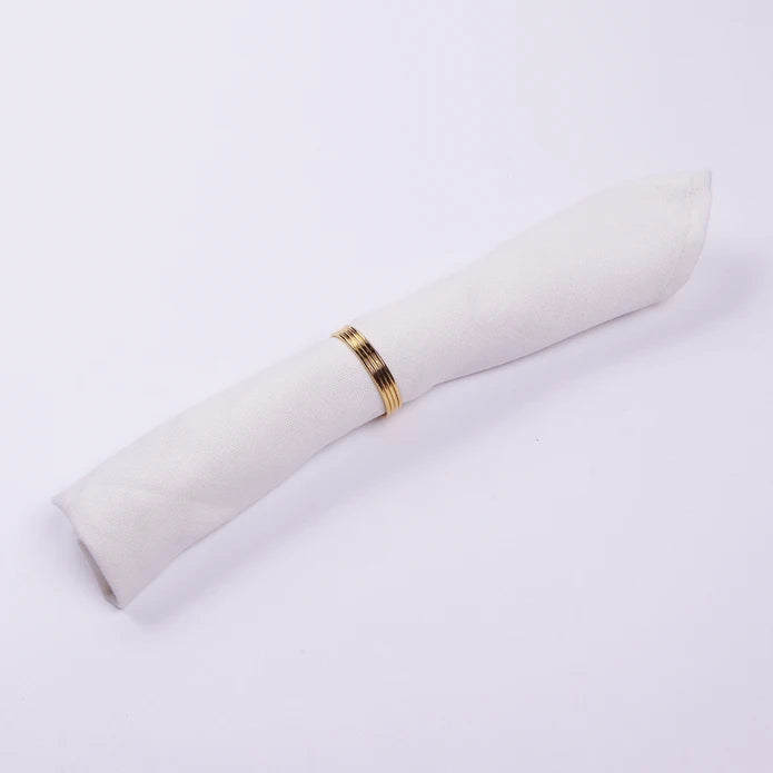 Karaca Home Strip 12 Piece Napkin Ring Gold 300.21.02.0601 -  Napkin Rings - ebarza Furniture UAE | Shop Modern Furniture in Abu Dhabi & Dubai - مفروشات ايبازرا في الامارات | تسوق اثاث عصري وديكورات مميزة في دبي وابوظبي