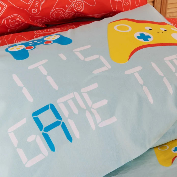 Karaca Home Young Gameboy Single 100% Cotton Duvet Cover Set 200.20.01.0134 -  Bedding - ebarza Furniture UAE | Shop Modern Furniture in Abu Dhabi & Dubai - مفروشات ايبازرا في الامارات | تسوق اثاث عصري وديكورات مميزة في دبي وابوظبي