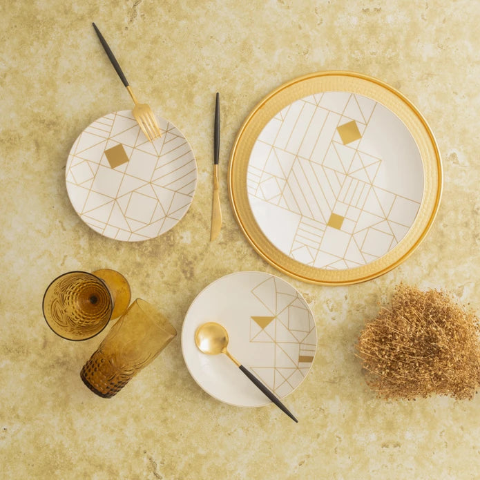 Karaca Jupiter 24 Pieces 6 Person Porcelain Dinnerware 153.03.06.5956 -  Dinnerware Sets - ebarza Furniture UAE | Shop Modern Furniture in Abu Dhabi & Dubai - مفروشات ايبازرا في الامارات | تسوق اثاث عصري وديكورات مميزة في دبي وابوظبي