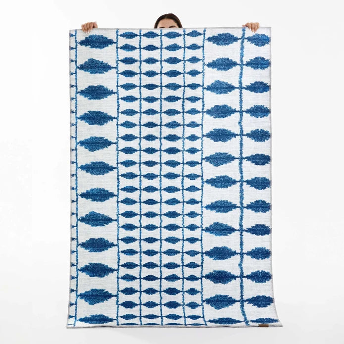 Karaca Kashmir Carpet Decorative Art Trend Santroni Double Sided 120x180 cm 200.19.01.1454 -  Rugs - ebarza Furniture UAE | Shop Modern Furniture in Abu Dhabi & Dubai - مفروشات ايبازرا في الامارات | تسوق اثاث عصري وديكورات مميزة في دبي وابوظبي