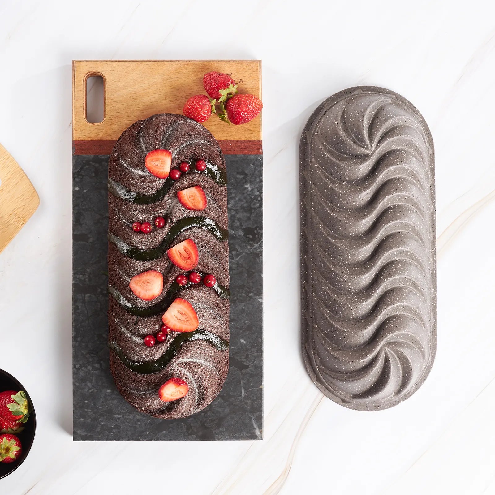 Karaca Linon Baton Gray Casting Cake Mold 153.03.06.4525 -  Kitchen Appliances - ebarza Furniture UAE | Shop Modern Furniture in Abu Dhabi & Dubai - مفروشات ايبازرا في الامارات | تسوق اثاث عصري وديكورات مميزة في دبي وابوظبي