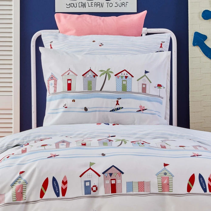 Karaca Nautica Home Kids Beach House 100% Cotton Single Duvet Cover Set 180.01.01.0520 -  Bedding - ebarza Furniture UAE | Shop Modern Furniture in Abu Dhabi & Dubai - مفروشات ايبازرا في الامارات | تسوق اثاث عصري وديكورات مميزة في دبي وابوظبي