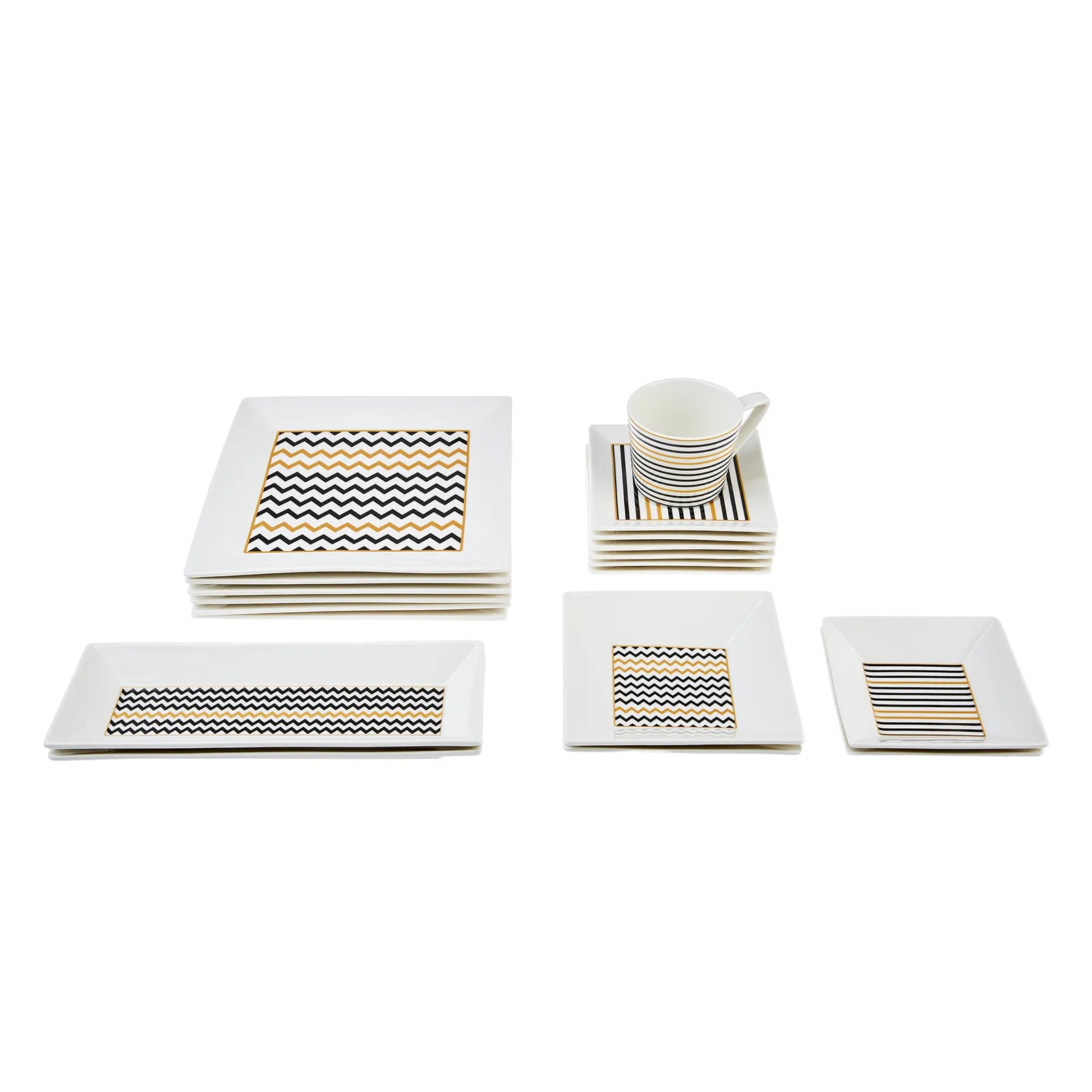 Karaca Nossa 32 Pieces 6 Person Breakfast Set 153.03.08.1619 -  Dinnerware Sets - ebarza Furniture UAE | Shop Modern Furniture in Abu Dhabi & Dubai - مفروشات ايبازرا في الامارات | تسوق اثاث عصري وديكورات مميزة في دبي وابوظبي