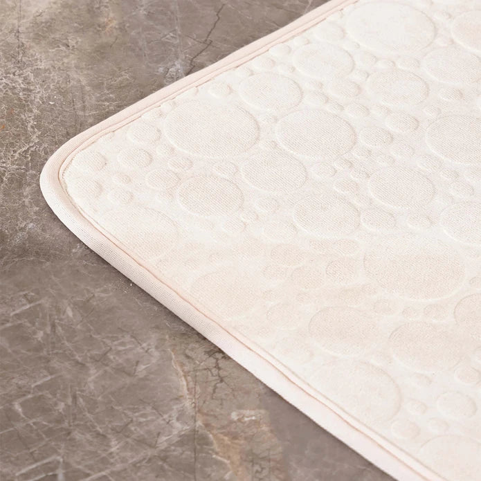 Karaca Sarah Anderson Pam Ecru Bath Mat 40X60 Cm 160.02.01.0781 -  Bath Mats - ebarza Furniture UAE | Shop Modern Furniture in Abu Dhabi & Dubai - مفروشات ايبازرا في الامارات | تسوق اثاث عصري وديكورات مميزة في دبي وابوظبي