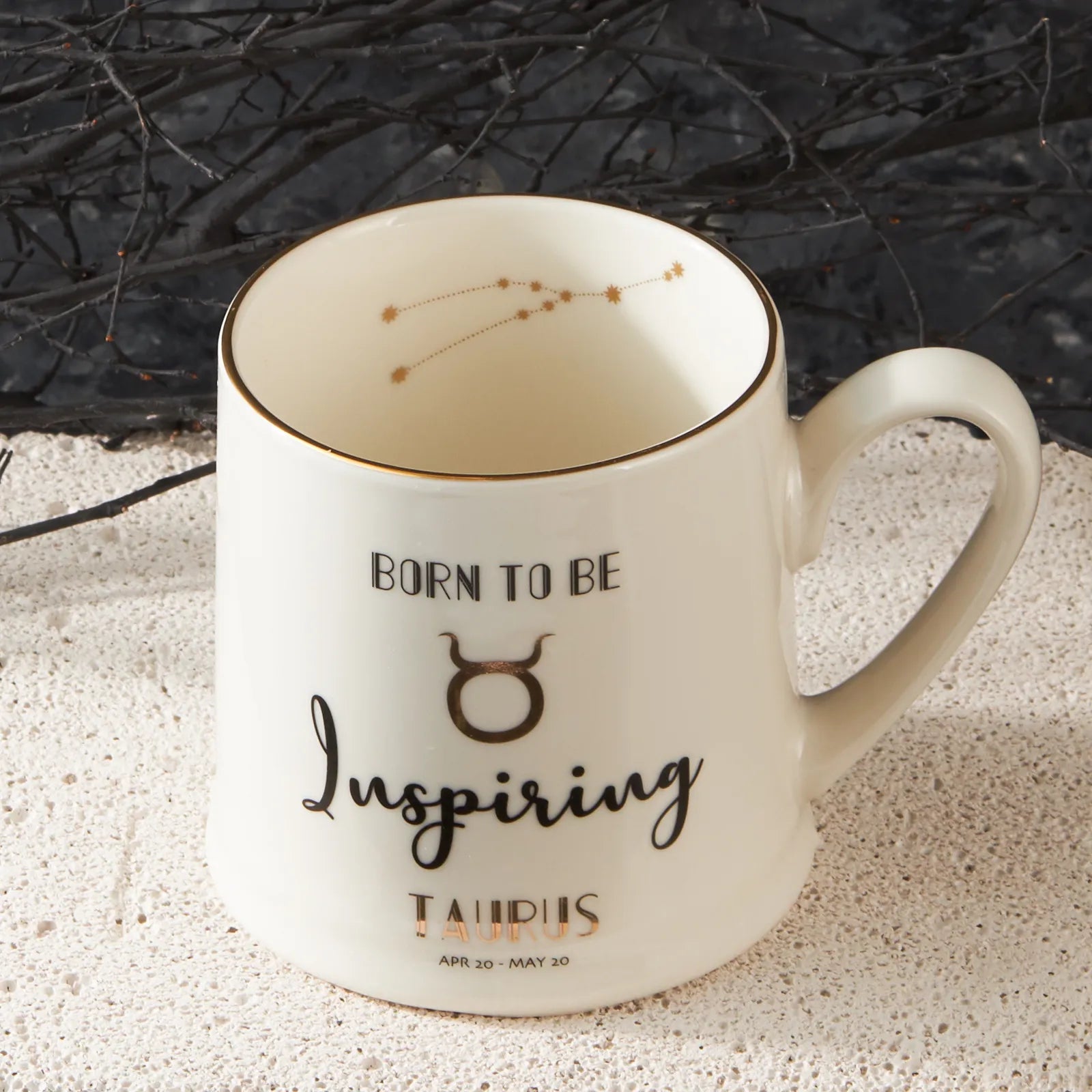 Karaca Taurus Horoscope Cup 153.03.06.5929 -  Mugs - ebarza Furniture UAE | Shop Modern Furniture in Abu Dhabi & Dubai - مفروشات ايبازرا في الامارات | تسوق اثاث عصري وديكورات مميزة في دبي وابوظبي