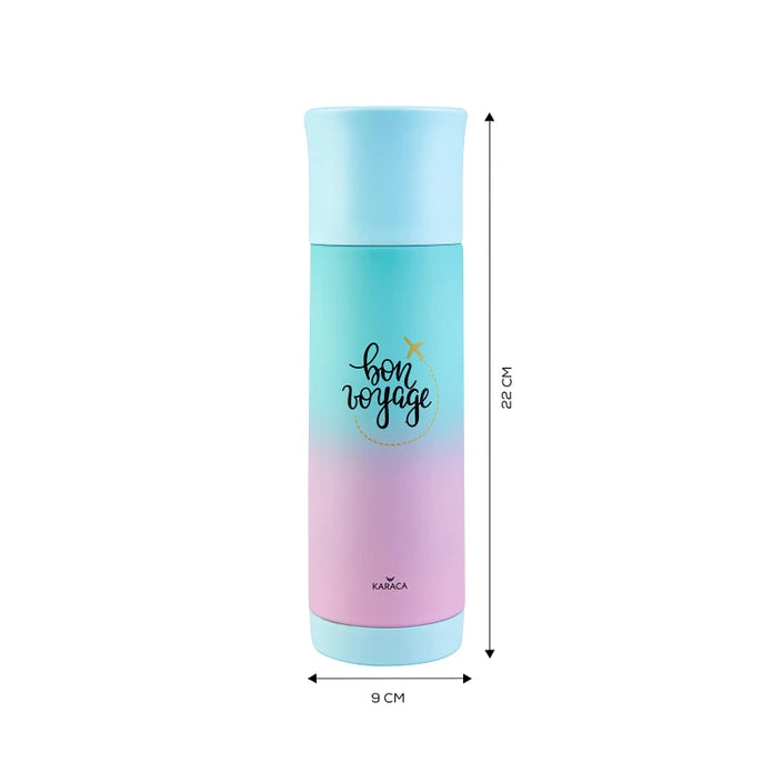 Karaca Travel Sky Blue & Pink  400 Ml Thermos 153.03.07.9669 -  Drinkware - ebarza Furniture UAE | Shop Modern Furniture in Abu Dhabi & Dubai - مفروشات ايبازرا في الامارات | تسوق اثاث عصري وديكورات مميزة في دبي وابوظبي
