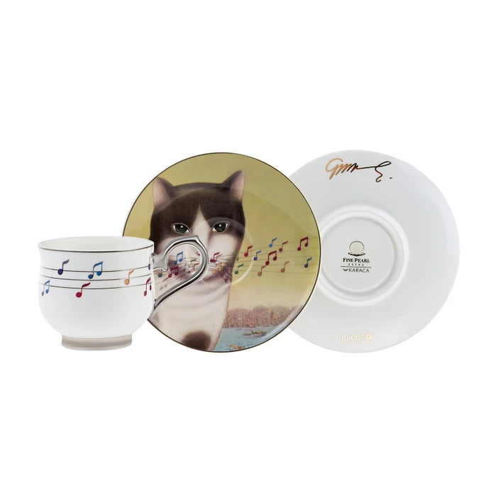 Karaca Unicef Varol Yaşaroğlu & Gürbüz Doğan Set Of 2 Coffee Cups 90 Ml 153.03.06.4465 -  Coffee Sets - ebarza Furniture UAE | Shop Modern Furniture in Abu Dhabi & Dubai - مفروشات ايبازرا في الامارات | تسوق اثاث عصري وديكورات مميزة في دبي وابوظبي