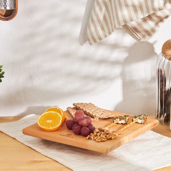 Karaca Urban wood Rotating Serving Board Square 153.03.09.0124 -  Trays - ebarza Furniture UAE | Shop Modern Furniture in Abu Dhabi & Dubai - مفروشات ايبازرا في الامارات | تسوق اثاث عصري وديكورات مميزة في دبي وابوظبي