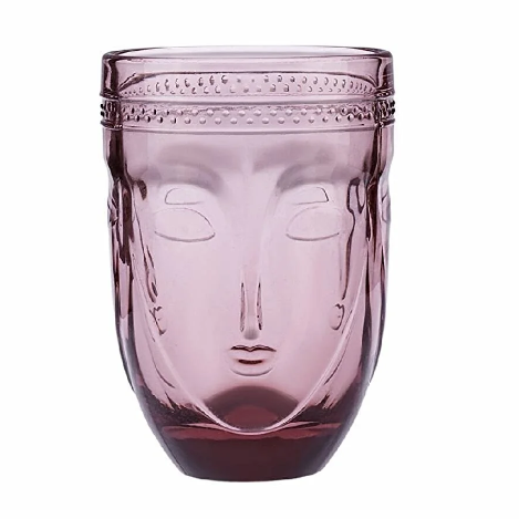 Karaca Visage Soft Drink Glass Pink 340 Ml 153.03.08.2412 -  Drinkware - ebarza Furniture UAE | Shop Modern Furniture in Abu Dhabi & Dubai - مفروشات ايبازرا في الامارات | تسوق اثاث عصري وديكورات مميزة في دبي وابوظبي