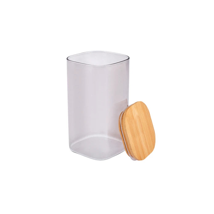 Karaca Zoro Gray Glass Storage Container 153.03.08.3332 -  Spice Sets - ebarza Furniture UAE | Shop Modern Furniture in Abu Dhabi & Dubai - مفروشات ايبازرا في الامارات | تسوق اثاث عصري وديكورات مميزة في دبي وابوظبي