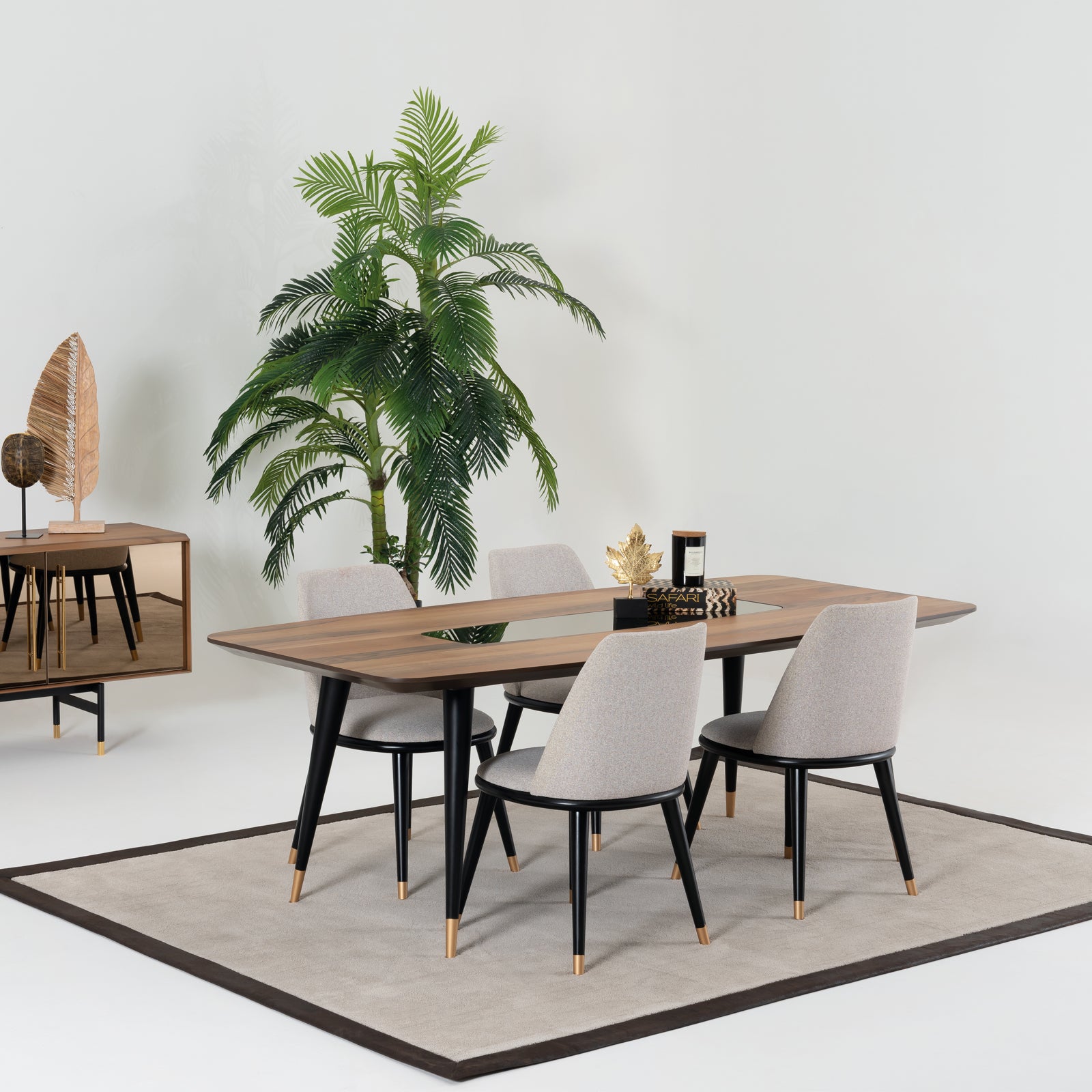 Lara Dining Table NKTLARA-DT -  Dining Tables - ebarza Furniture UAE | Shop Modern Furniture in Abu Dhabi & Dubai - مفروشات ايبازرا في الامارات | تسوق اثاث عصري وديكورات مميزة في دبي وابوظبي
