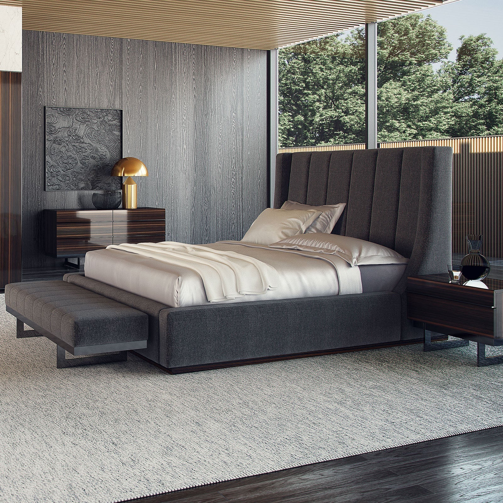 Prada Elegant Dresser and Mirror NLSEP-DRSRMRR -  Dressers and Mirrors - ebarza Furniture UAE | Shop Modern Furniture in Abu Dhabi & Dubai - مفروشات ايبازرا في الامارات | تسوق اثاث عصري وديكورات مميزة في دبي وابوظبي