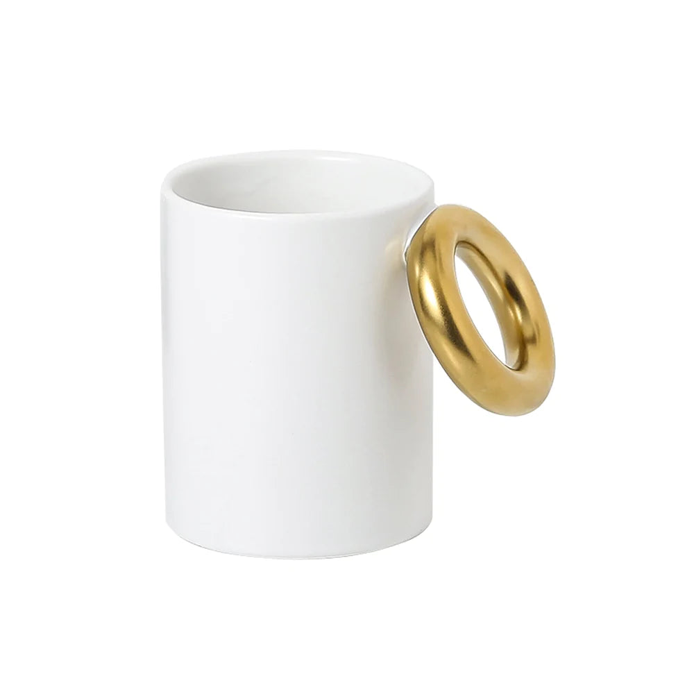 Ring Mug White Fd-D22006A -  Mugs - ebarza Furniture UAE | Shop Modern Furniture in Abu Dhabi & Dubai - مفروشات ايبازرا في الامارات | تسوق اثاث عصري وديكورات مميزة في دبي وابوظبي